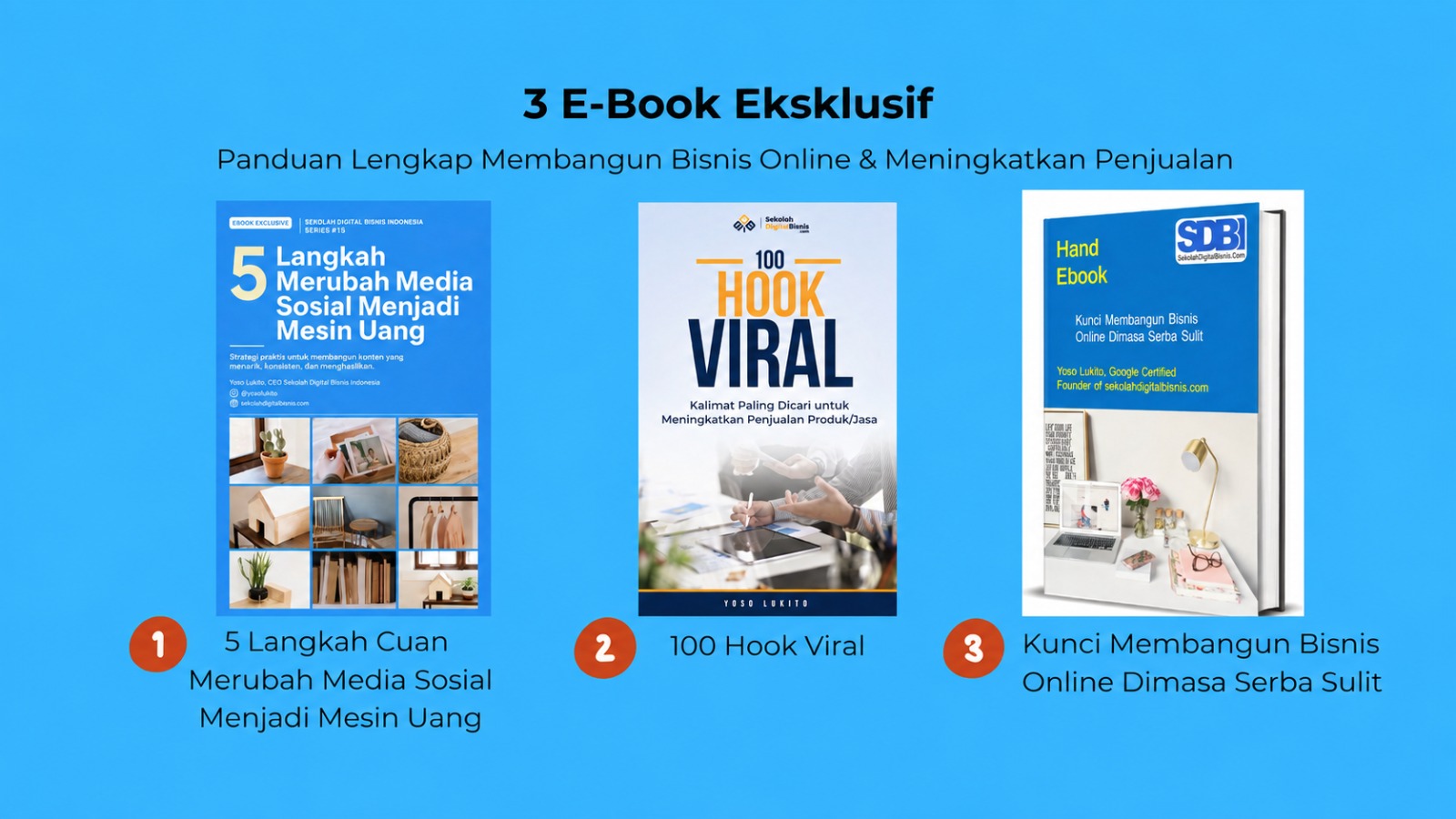 3 Ebook Praktis untuk Membangun Bisnis & Meningkatkan Penjualan