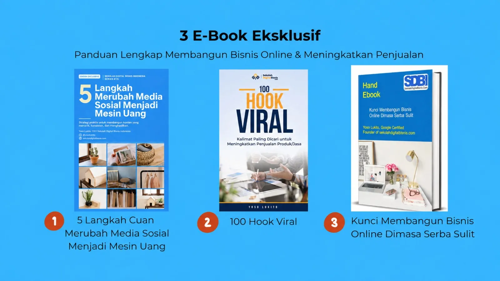 3 Ebook Praktis untuk Membangun Bisnis & Meningkatkan Penjualan