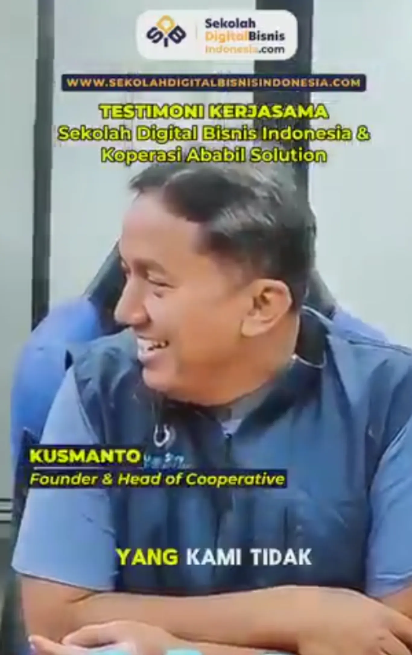 Testimoni Pak Kusmanto